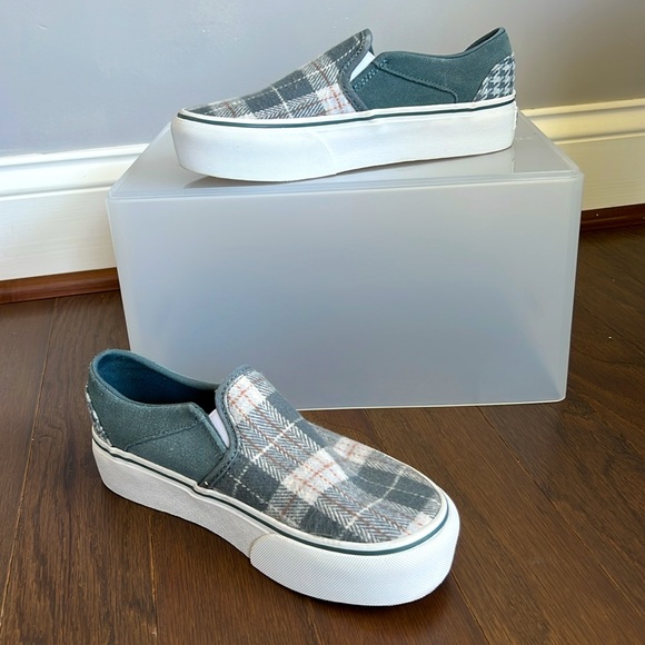 Vans® Asher Platform Slip-On Sneakers - Picture 2 of 10